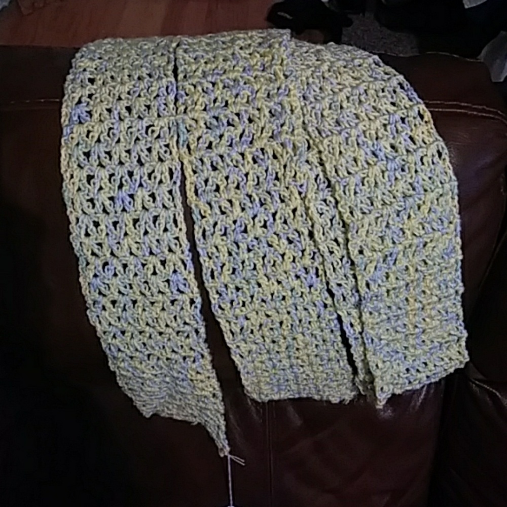 Super long pastel scarf